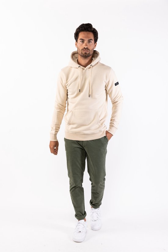 P&S Heren hoodie-LIAM-beige-XL