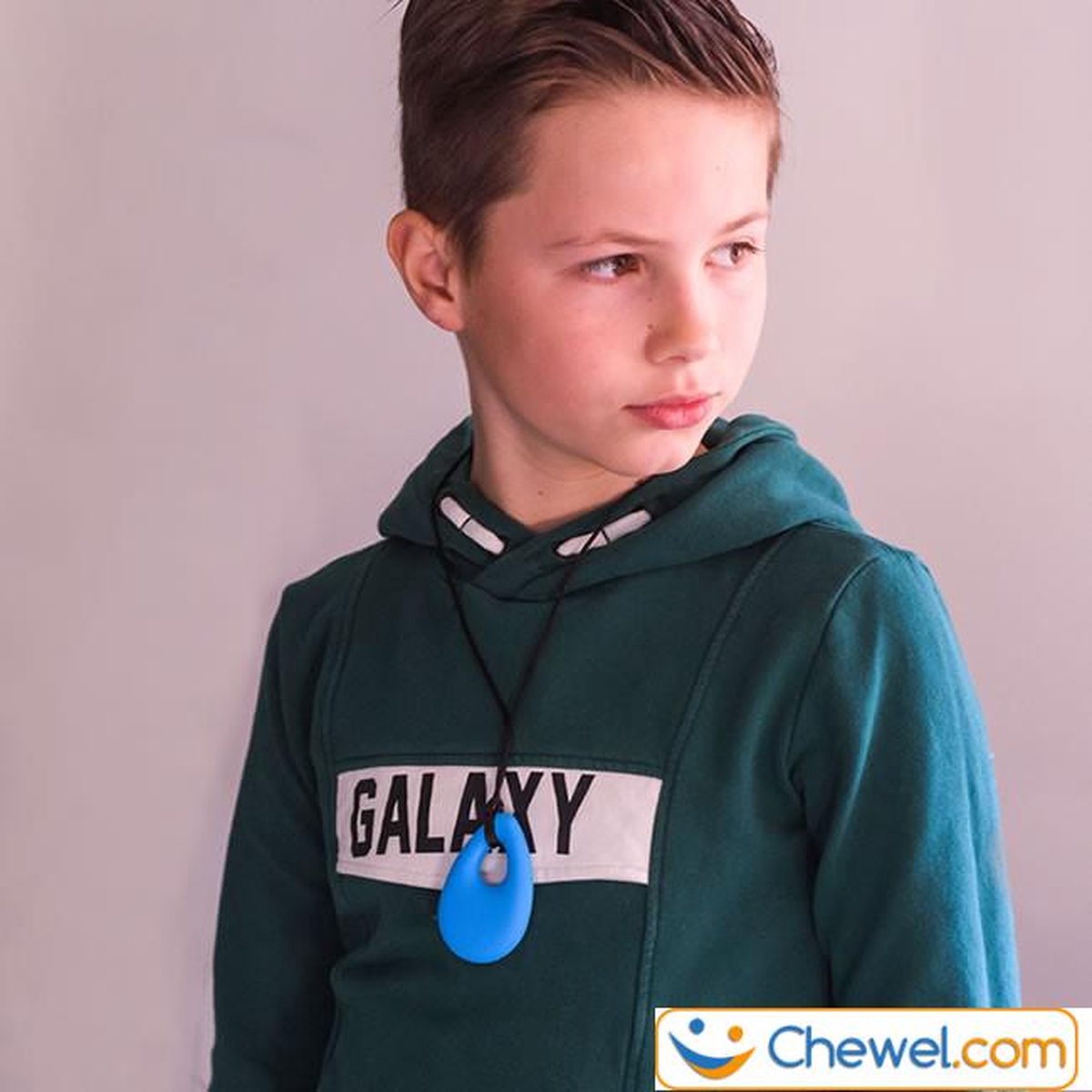Bijtketting Kauwketting | Druppel | Chewelry | Blauw | Chewel ® — afbeelding 12