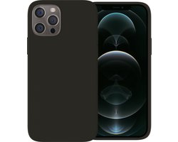 Ceezs telefoonhoesje geschikt voor Apple iPhone 12 Pro Max hoesje siliconen - backcover - optimale bescherming - zwart