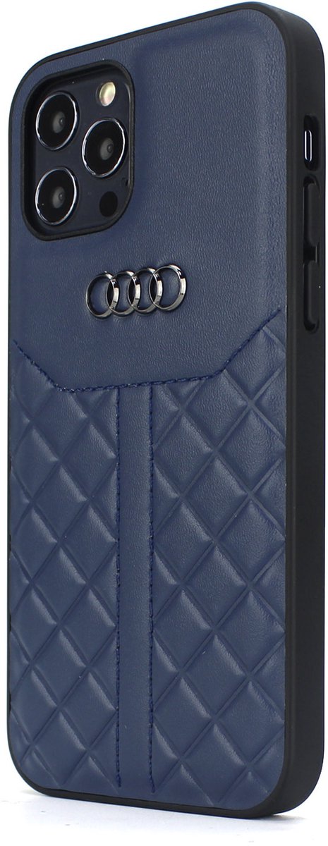 Blauw hoesje Audi Q8 Serie iPhone 12 Mini - Backcover - Genuine Leather