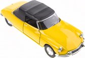 Welly Schaalmodel Citroën Ds19 Cabriolet Dicht 1:34 Staal Geel