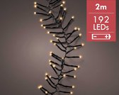 Kerstverlichting batterij LED cluster strings 2M - 192 lampjes -div lichtstanden