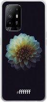 6F hoesje - geschikt voor OPPO A94 5G -  Transparant TPU Case - Just a Perfect Flower #ffffff