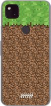 6F hoesje - geschikt voor Google Pixel 4a 5G -  Transparant TPU Case - Minecraft - Grass #ffffff