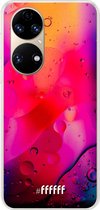 6F hoesje - geschikt voor Huawei P50 -  Transparant TPU Case - Colour Bokeh #ffffff