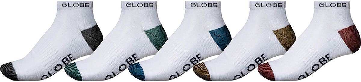 GLOBE Heren Sokken Ingles Ankle Sock 5Pack Multicolor