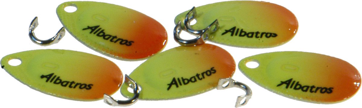 Albatros Sakana Spinblades Lepels size 0 (5 pcs) - Kleur : Yellow Orange