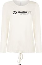Zoso 216 Sam Shirt With Print Off white/Navy - XS