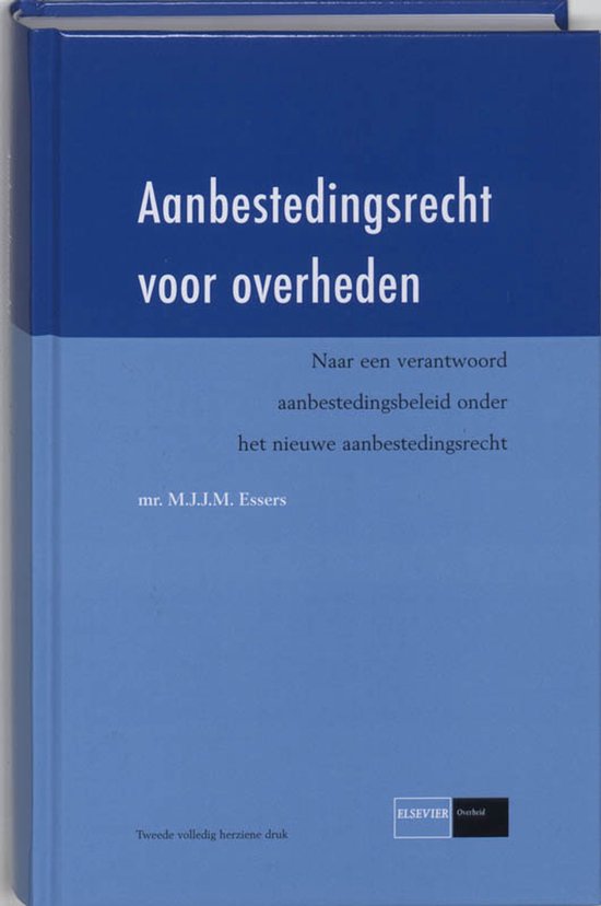 Aanbestedingsrecht voor overheden - cover
