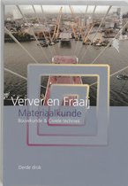 Boekomslag "Verf en Fraai" Materiaalkunde Bouwkunde & Civiele techniek, Derde druk. Grote schepen en kranen op water.