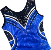 Sparkle&Dream Turnpakje Gympakje Saar Blauw - CLA | maat 140 - Voor Turnen en Gymnastiek