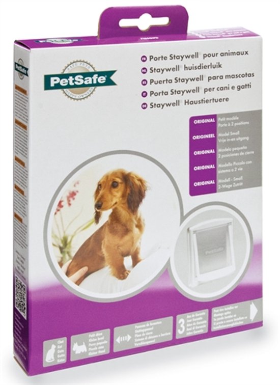 Petsafe kattenluik small wit/transparant – 715 – 1 stuks