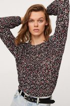 Mango Blouse Bedrukte Blouse Met Plooitjes 17055754 99 Dames Maat - XS