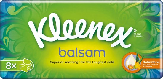 Foto: Kleenex balsam zakdoekjes 8 stuks