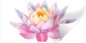 Stickers Stickers muraux - Aquarelle - Bloem - Nénuphar - 80x40 cm - Feuille adhésive