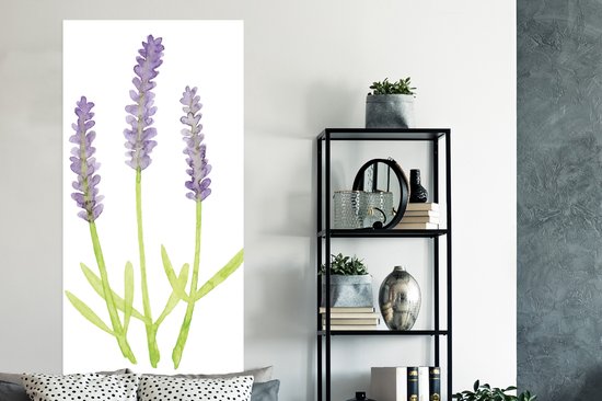 Affiche Lavande - Aquarelle - Plantes - 75x150 cm