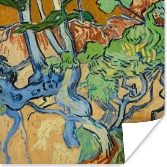Poster Boomwortels - Vincent van Gogh - 30x30 cm