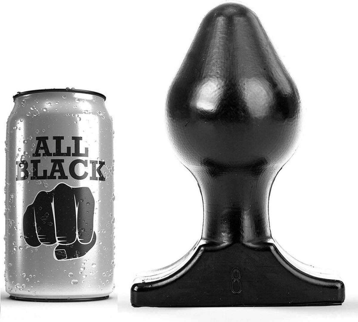 Goedkoopste ALL BLACK | All Black Anal Plug 16x8cm