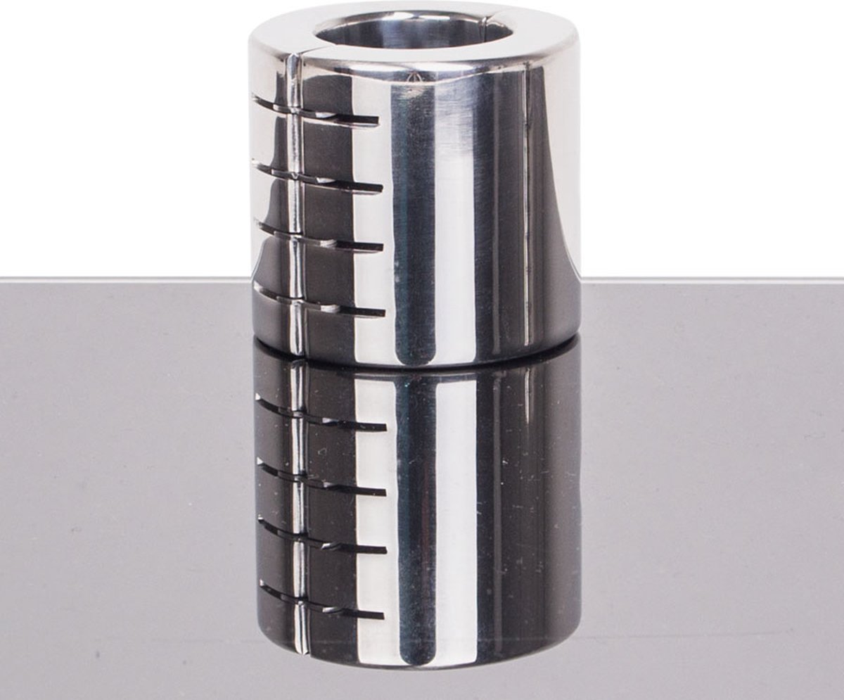 Goedkoopste Ballstretcher RVS met groeven scharnierend 56 mm hoog Ø 35 mm
