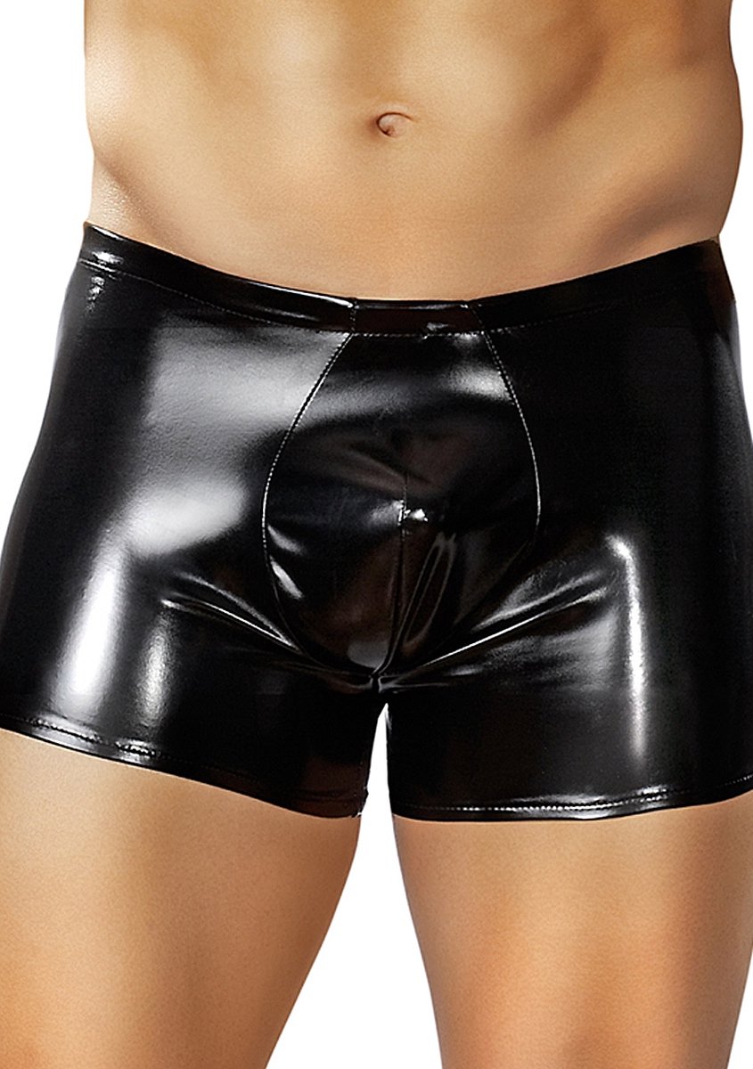 Male Power Liquid Onyx Boxer Short Pouch Short S