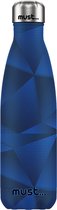 Must Thermosfles Vacuum 500 Ml 7 X 26,5 Cm Rvs Blauw