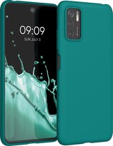 kwmobile telefoonhoesje voor Xiaomi Poco M3 Pro 5G - Hoesje voor smartphone - Back cover in mat petrol