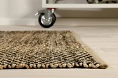 Green Looop - Laagpolig tapijt - Montpellier - 50% jute+ 30% gemengde wol (India+Nieuwzeeland)+20% pure katoen - Dikte: 9mm
