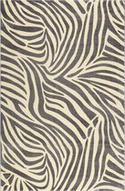 Wecon home - Laagpolig tapijt - Zebra - 100% polyester, microvezel - Dikte: 8,5mm