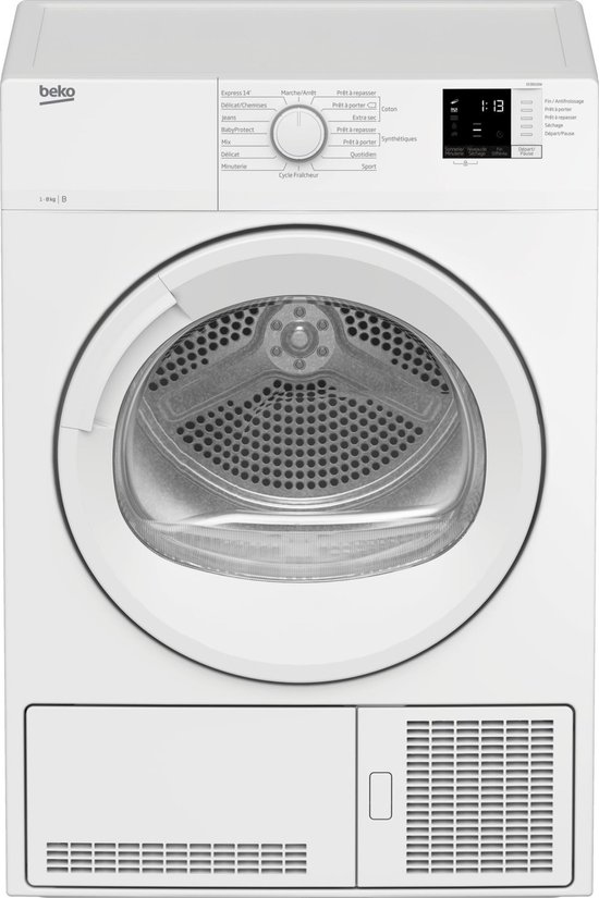 Beko DCB816W wasdroger Vrijstaand Voorbelading 8 kg B Wit