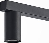 Lindby - hanglamp - 5 lichts - staal - H: 10.5 cm - GU10 - zwart