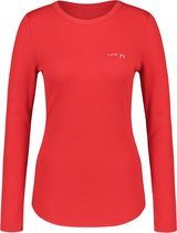 Hunkemöller Dames Nachtmode Pyjamatop lange mouwen  - Rood - maat XS