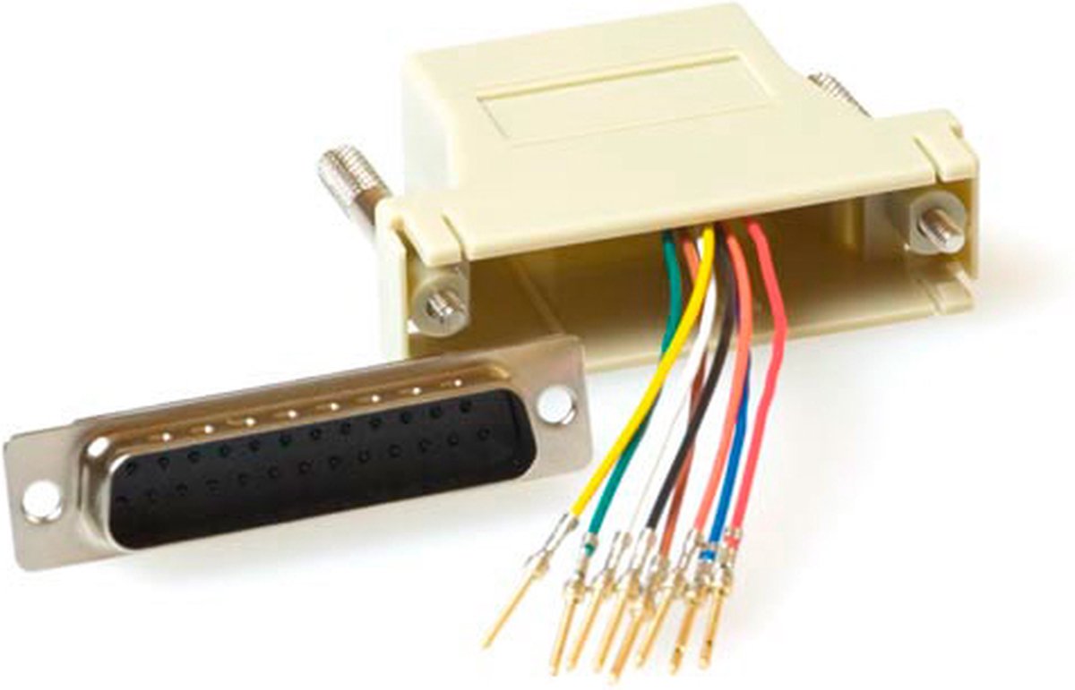 Intronics monteerbare heavy duty verloop adapter D-sub 25-polig - modulair