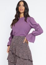 Lofty Manner Blouse Top Annika Mp06 Purple Dames Maat - M