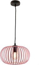 Olucia Lieve - Hanglamp - Roze/Zwart - E27