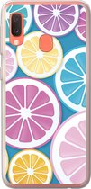 Geschikt voor Samsung Galaxy A20e hoesje - Fruit - Grapefruit - Tropisch - Siliconen Telefoonhoesje - Verjaardag cadeau tiener