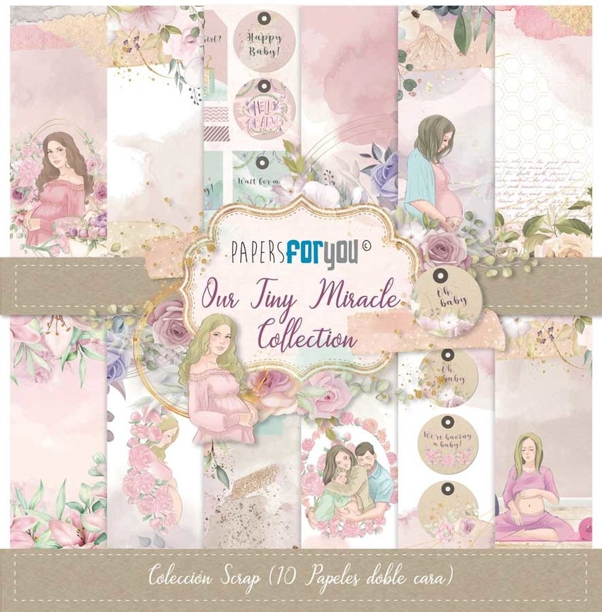 Our Tiny Miracle 12x12 Inch Paper Pack (10pcs) (PFY-4385)