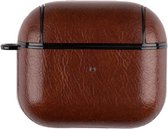 By Qubix - AirPods 3 hoesje - Leder - Leather series - Bruin