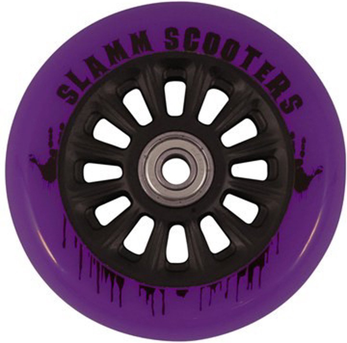 Afbeelding 2 van Stunt step wielen Slamm NY paars 100mm