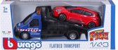 1/43 STREET FIRE - Sleepwagen: blauwe versie Assistentie met rode Clio
