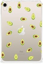 Tablethoesje Apple iPad mini 6 (2021) Siliconen Back Case Avocado met doorzichte zijkanten