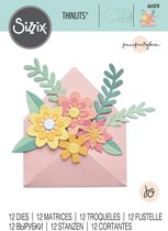 Sizzix Thinlits Snijmal Set - Flowers Envelope - 12 stuks