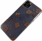 Apple iPhone Xr - Silicone fun zacht hoesje Amy transparant brons - Geschikt voor