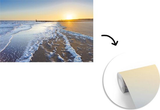 Papier peint Papier peint photo en vinyle - Plage de Domburg largeur 360 cm x hauteur 240 cm - Tirage photo sur papier peint (disponible en 7 tailles)