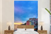 Behang - Fotobehang Schemering in Cinque Terre - Breedte 170 cm x hoogte 260 cm