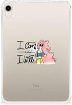 Hippe TPU Backcase Geschikt voor Apple iPad mini 6 (2021) Hoes Personaliseren i Can met doorzichte zijkanten
