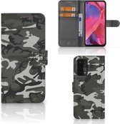 OPPO A54 5G | A74 5G | A93 5G Telefoon Hoesje Cadeau voor hem Army Light