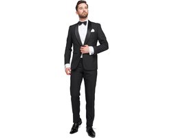 Suitable Smoking Brooklyn Wolblend - Kostuum - Tuxedo Kostuum Heren voor chique Gala - Wol mix - Maat 50