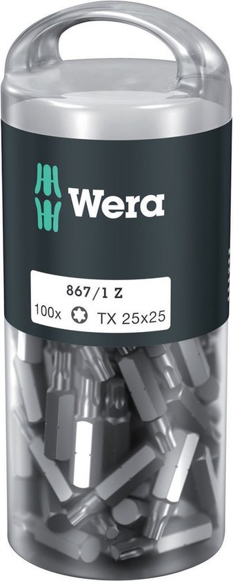 Wera 5072449001 1/4" Torx Bit - T25 x 25mm (100st)