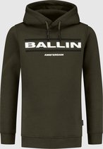 Ballin Amsterdam -  Jongens Slim Fit   Hoodie  - Groen - Maat 152