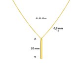 Collier Balkje 41 - 43 - 45 Cm